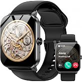 Jacoosa Smart Watch for Men and Women, 1.83" HD Touchscreen, Bluetooth Calling, 120+ Sports Modes, Heart Rate Sleep Monitor, IP68 Waterproof, 7 Days Battery Life, Compatible with Android iOS