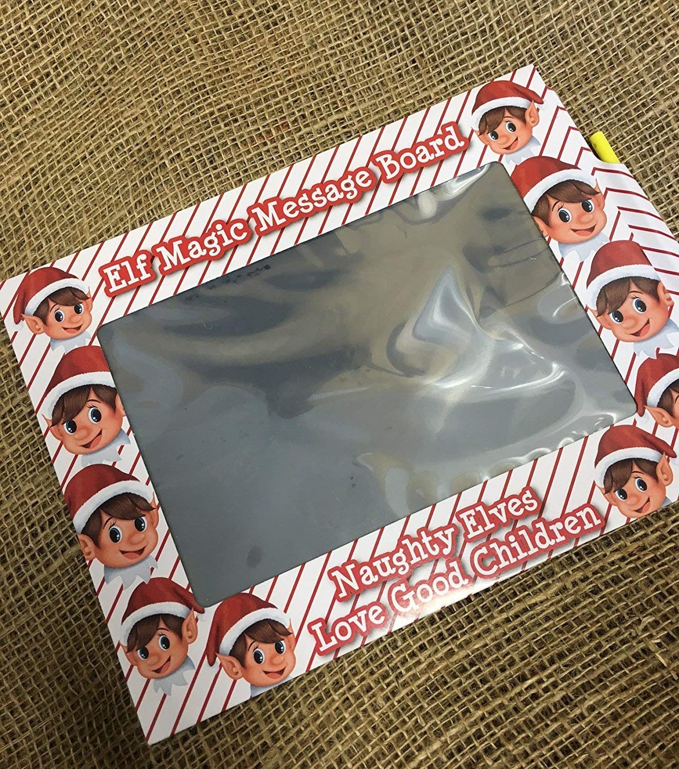 Elf Corner PMS 10.5" X 7.5" Large Size Elves Magic Slate Message Board