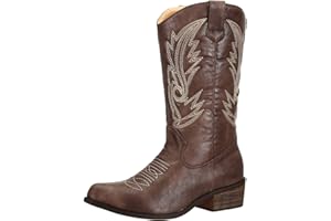 SheSole Women's Wide Calf Western Cowgirl Cowboy Boots