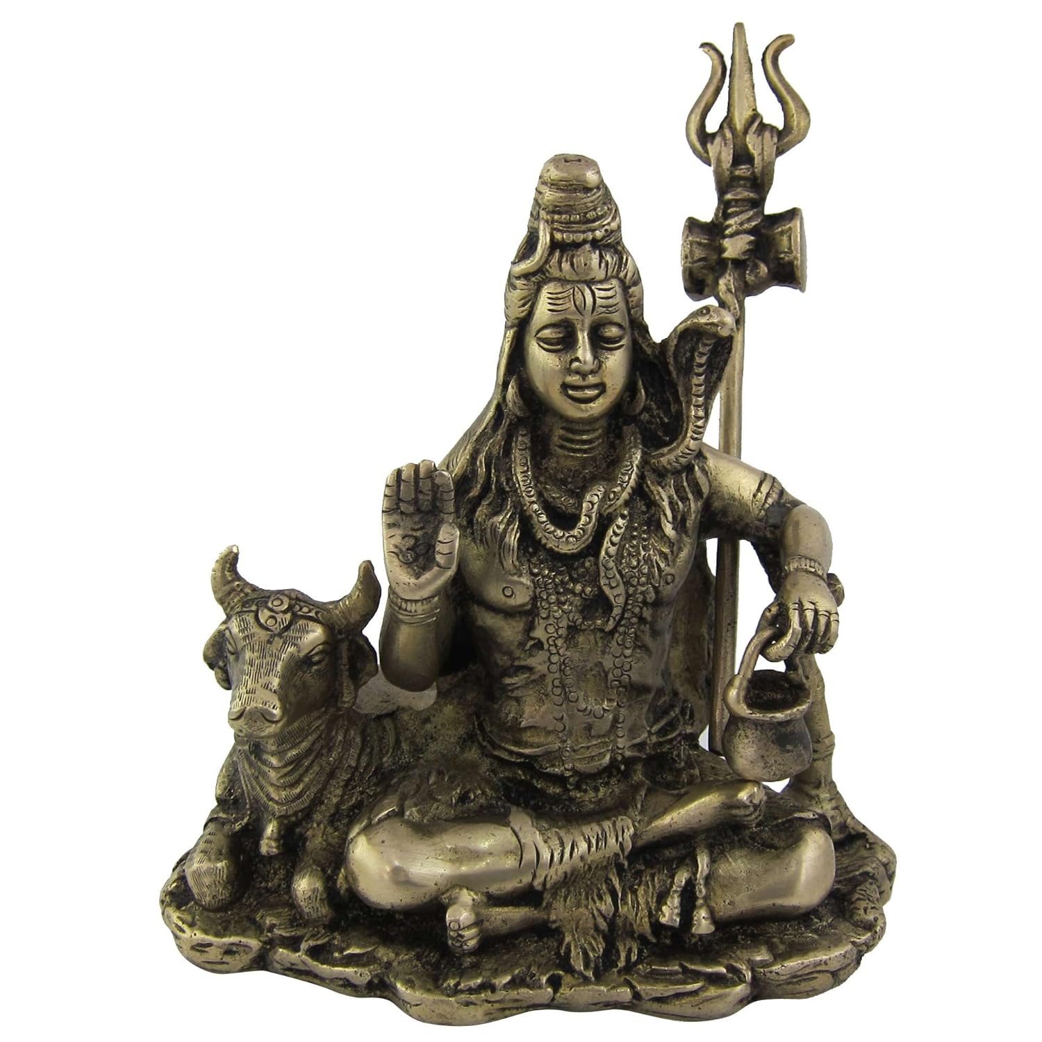 Siva Hindu God Statues and Sculptures Made in Brass 5.75 Inches Amazon