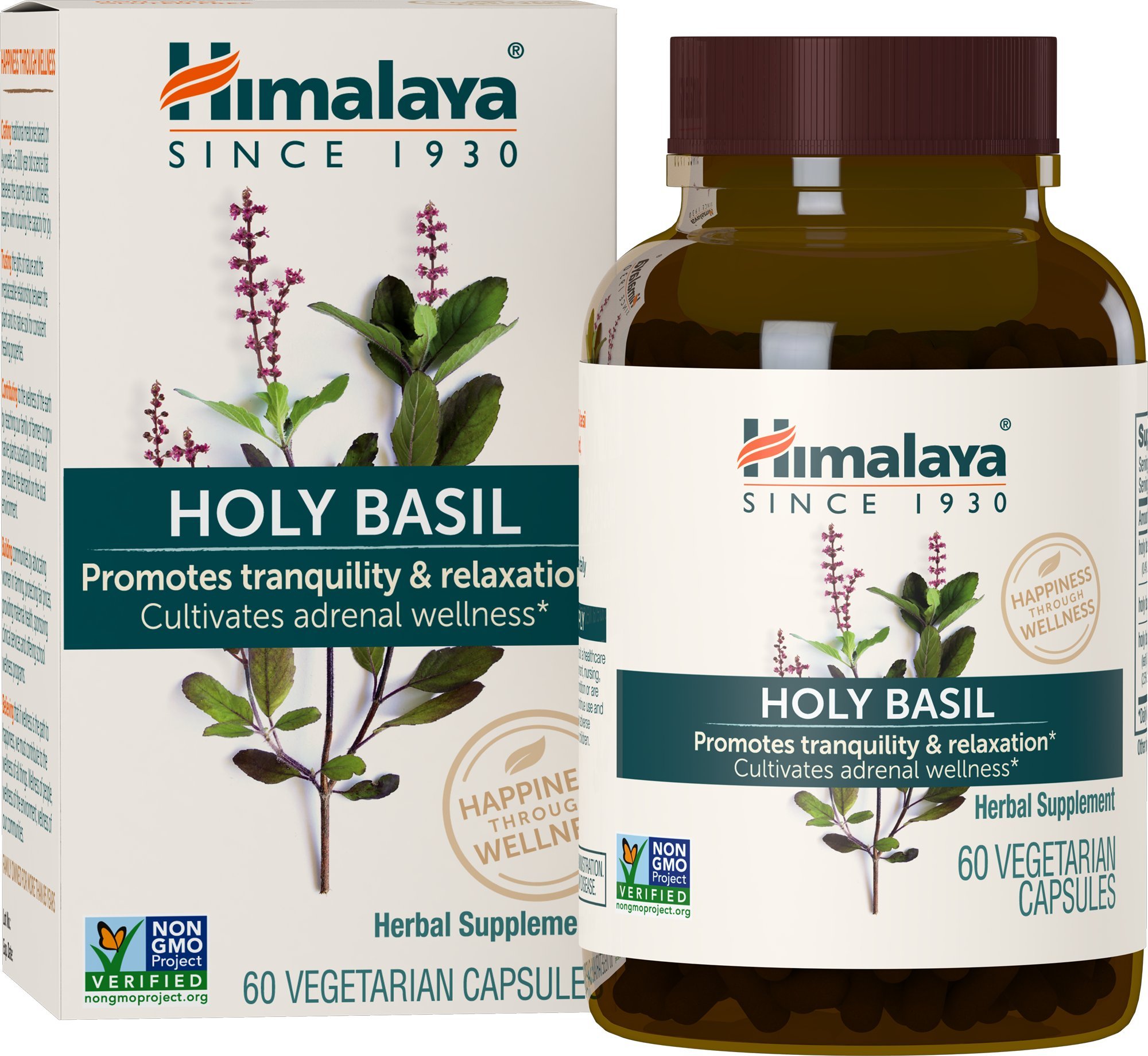 Himalaya, Holy Basil, 60 Vegetarian Capsules