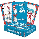 Aquarius Cat in the Hat Playing Cards Standard Size &ndash; Dr Seuss Themed Novelty Deck with 52 Unique Designs &ndash; Collectible Merchandise Gift for Teens and Adults