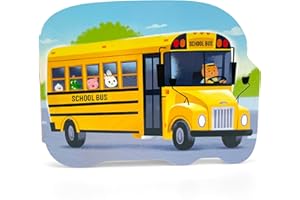 How a School Bus Works - Children's Shaped Board Book for Little Learners and School Bus Lovers