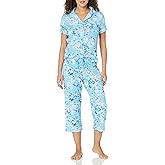 Karen Neuburger womens Short Sleeve Girlfriend Top and Cozy Bottom Pajama Pj Set