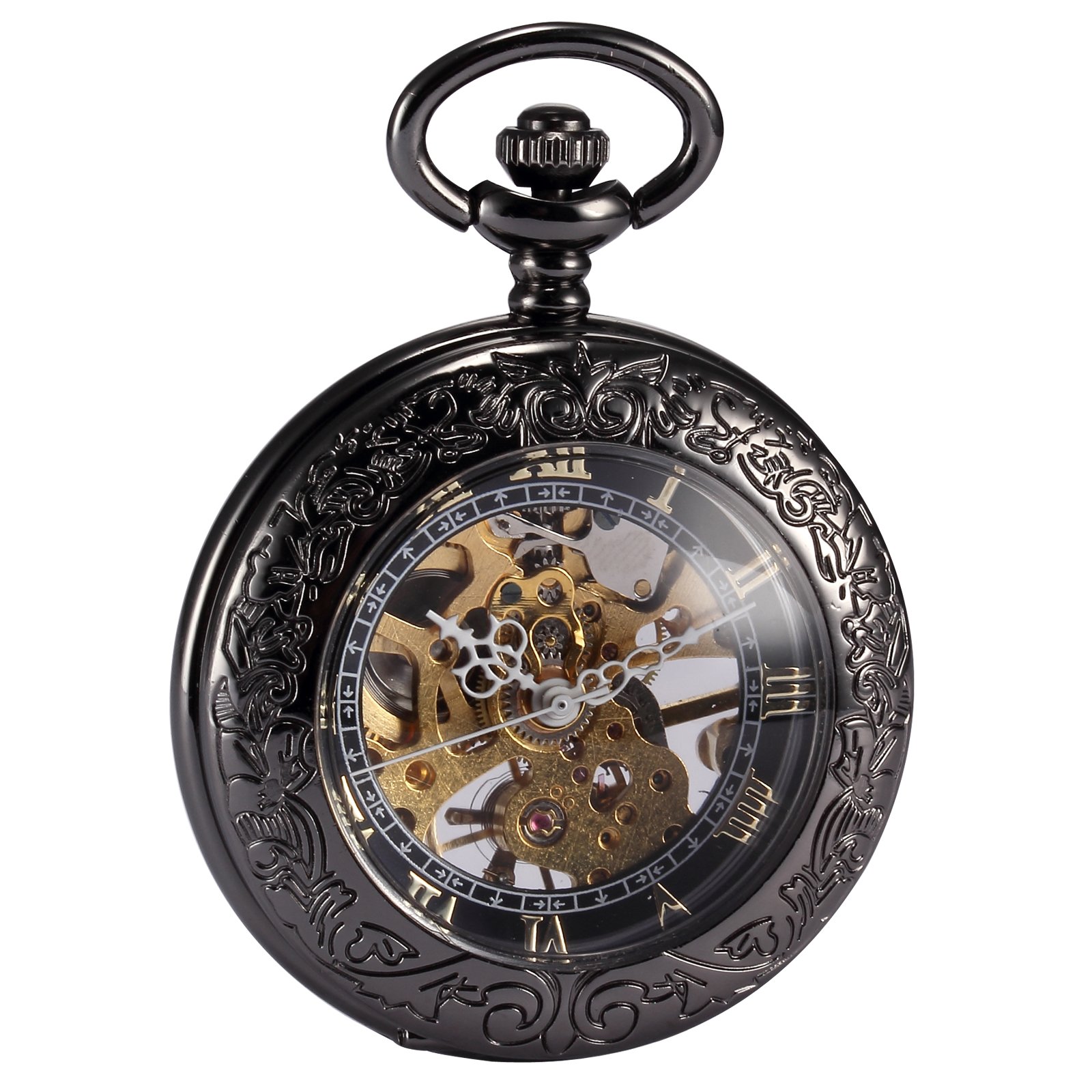 AMPM24 WPK164 – Pocket Watch, Black
