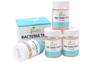 Purekra 4 Pack Coliform Bacteria Water Test Kit, Useful Water Bacteria Test Kit(Coliform/E. Coli) for Drinking Water, Tap, Well, Pool, Pond, Lake and Other Sources