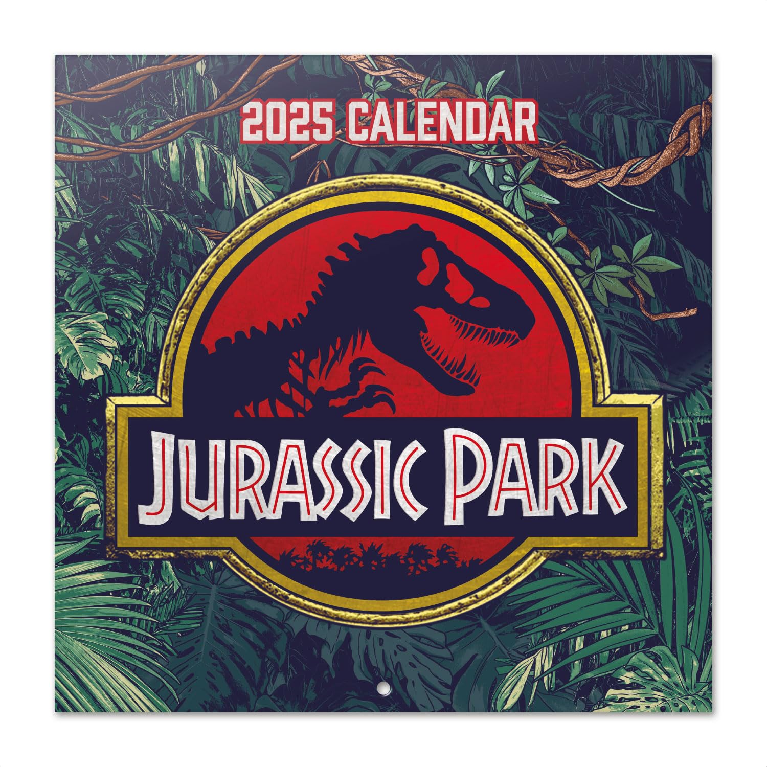 Grupo Erik Jurassic Park Wall Calendar 2025 | 12" x 12" Square Calendar 2025, Wall Planner 2025, Family Planner Calendar 2025 | Jurassic Park Calendar 2025, Jurassic Park Merchandise