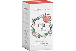 Rooibos Passion Fruit & Mango, Tea Bags, Healthy Juice Alternative, Caffeine-Free, Hot & Iced - 16 Cups. The Spice Hut, First Sip Of Tea