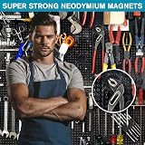 FINDMAG 12 Pack 30x3mm Neodymium Magnets 8 kg Pull Black Disc with Adhesive view 7