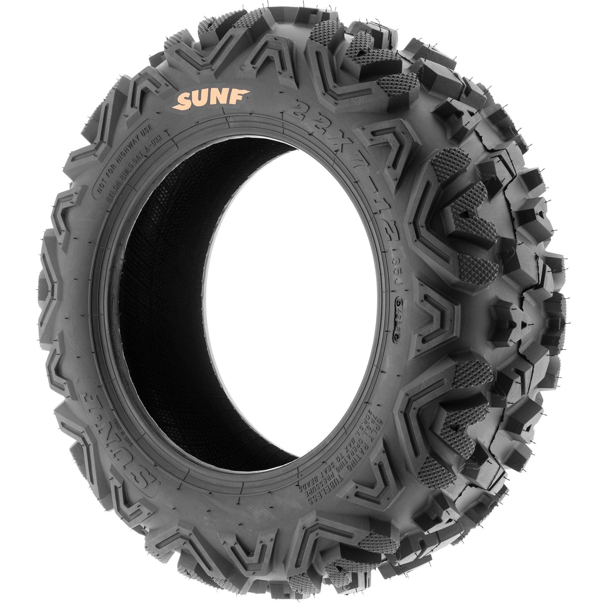 SunF 24x1110 24x11x10 ATV UTV Tires 6 PR Tubeless A033 POWER I [Set of