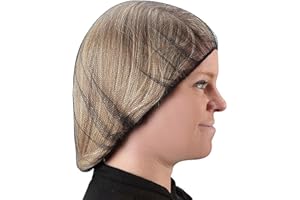 FRONTLINE Hair Nets 100 Pack Premium Invisible Nylon Mesh Hair Cover for Food Service Workers Disposable Cap Elastic Hairnet