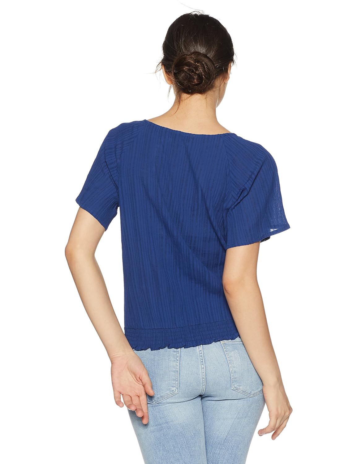 global desi women's plain regular fit top