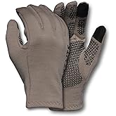 First Lite Rugged Wool Fleece Glove - Heavyweight Merino Wool Hunting Gloves with Silicone Grip and Touchscreen Compatible
