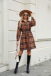 Blooming Jelly Womens Plaid Shirts Flannel Long