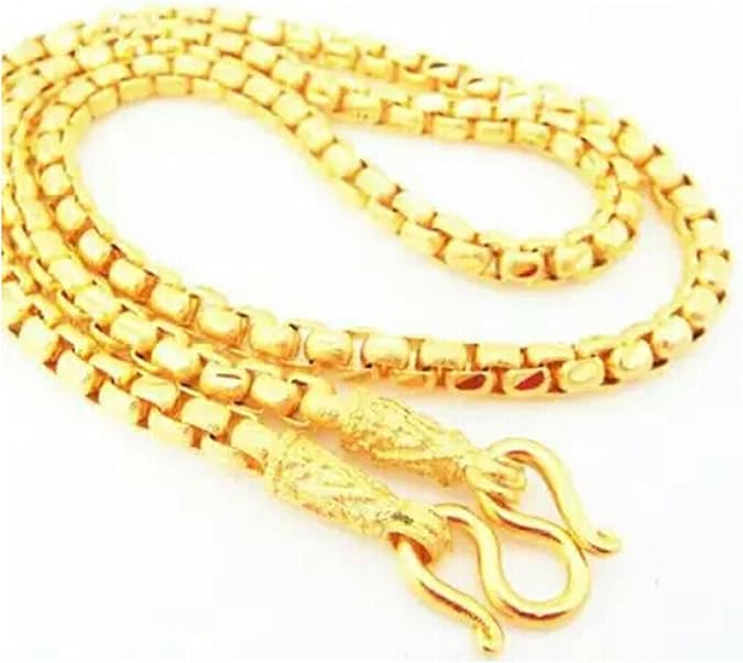 Chain 22k 23k 24k Thai Baht Gold Gp Necklace 24" 50 Grams Jewelry