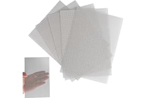 JOCAHULFX Stainless Steel Mesh Sheet, 5 Pcs 20 Mesh 304 Stainless Steel Woven Wire Mesh, 6" x 8" Metal Mesh Sheet, Metal Mesh Sheets for Air Vent Mesh, Mesh Screen, Fine Mesh Filter Screen Sheet
