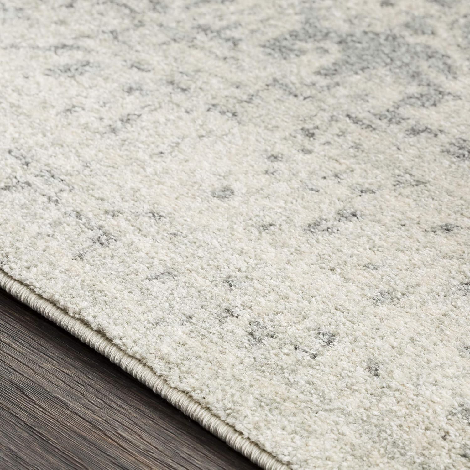 Janine Gray and Beige Updated Traditional Area Rug 7'10" x 10'3: Furniture & Decor