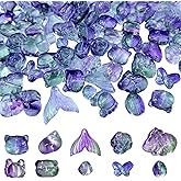 FAPUMOE Assorted Czech Glass Beads (100 PCS) for Jewelry Making, 10 Fixed Shapes of Animals or Insects Spacer Loose Beads for Most Major Charm Bracelets Friendship Gifts
