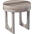 SEI Furniture Chadkirk End Table, Brown Faux Marble