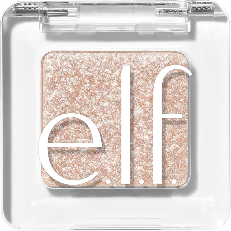 e.l.f. Fine as Fleck Glitter Eyeshadow White Hot Long Lasting Sheer Shine