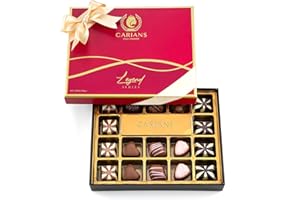 CARIAN'S BISTRO CARIANS Chocolatier Assorted Gourmet Chocolate Gift Box, Dark, Milk, White Chocolates Truffles, Treats for Thank you, Anniversary