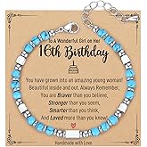 AryaHozel 4mm Gemstone Birthday Bracelets for Women,10th to 60th Birthday Gifts for Women, Friend, Sister, Daughter, Mom, Grandma...
