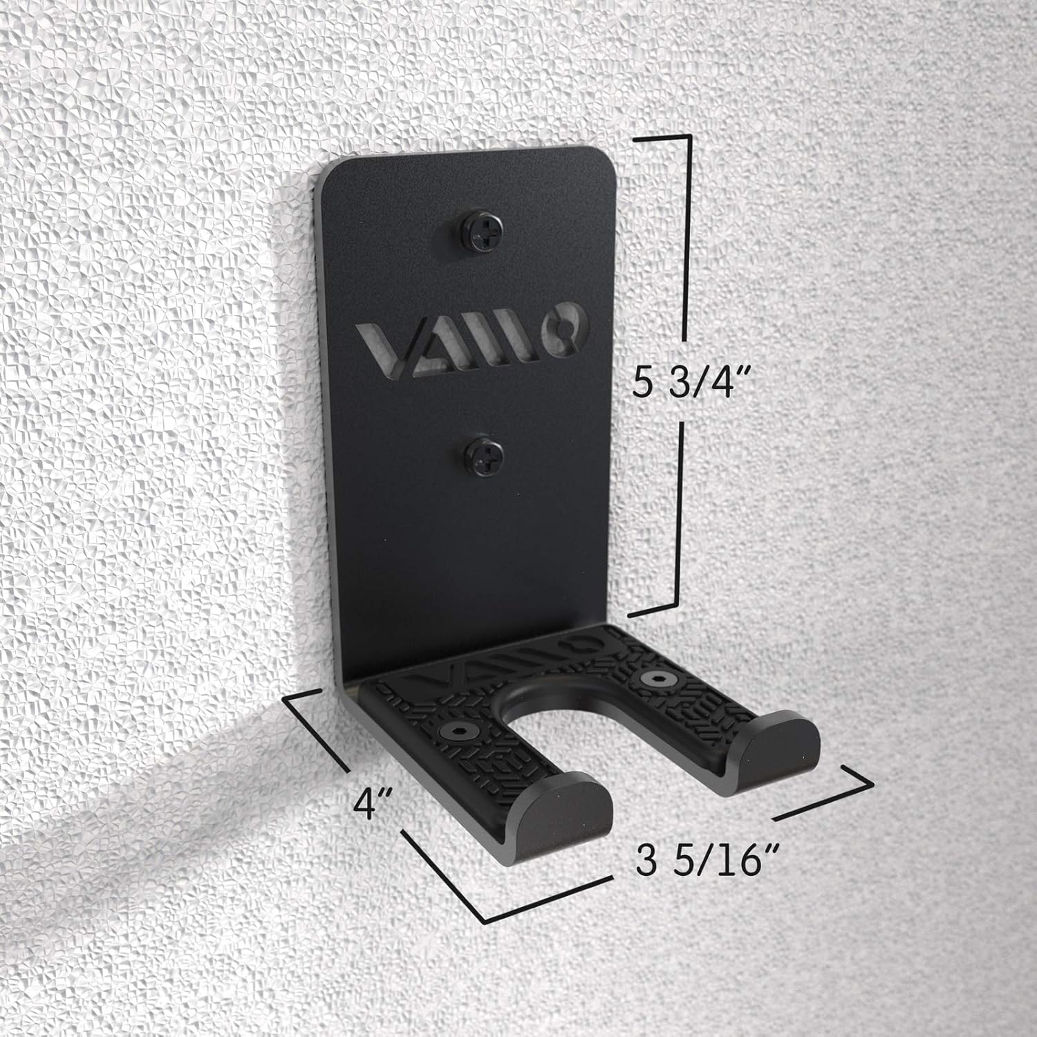 VAIIO Single Olympic Barbell Hanger, Garage Gym Bar Wall Rack, Vertical Barbell Mount Rack, Black Powder Coated, Space Saving Commercial or Home Gym Accessory, Holds Under 33mm Bar Size : Sports & Outdoors