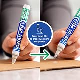 RAINBOW CHALK MARKERS LTD Grout Pen Light Grey Tile Repair Kitchen Bathroom view 3