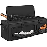 38'' Baseball Duffle Equipment Bag, Extra Large Catchers Gear Duffle Bag | Gym Sports Equipment Duffle Bag, Perfect for Baseball &amp; Fastpitch Softball