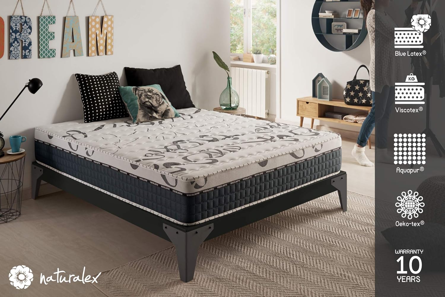 Naturalex - TOP MEMORY - Materasso Matrimoniale 160x200 cm ...