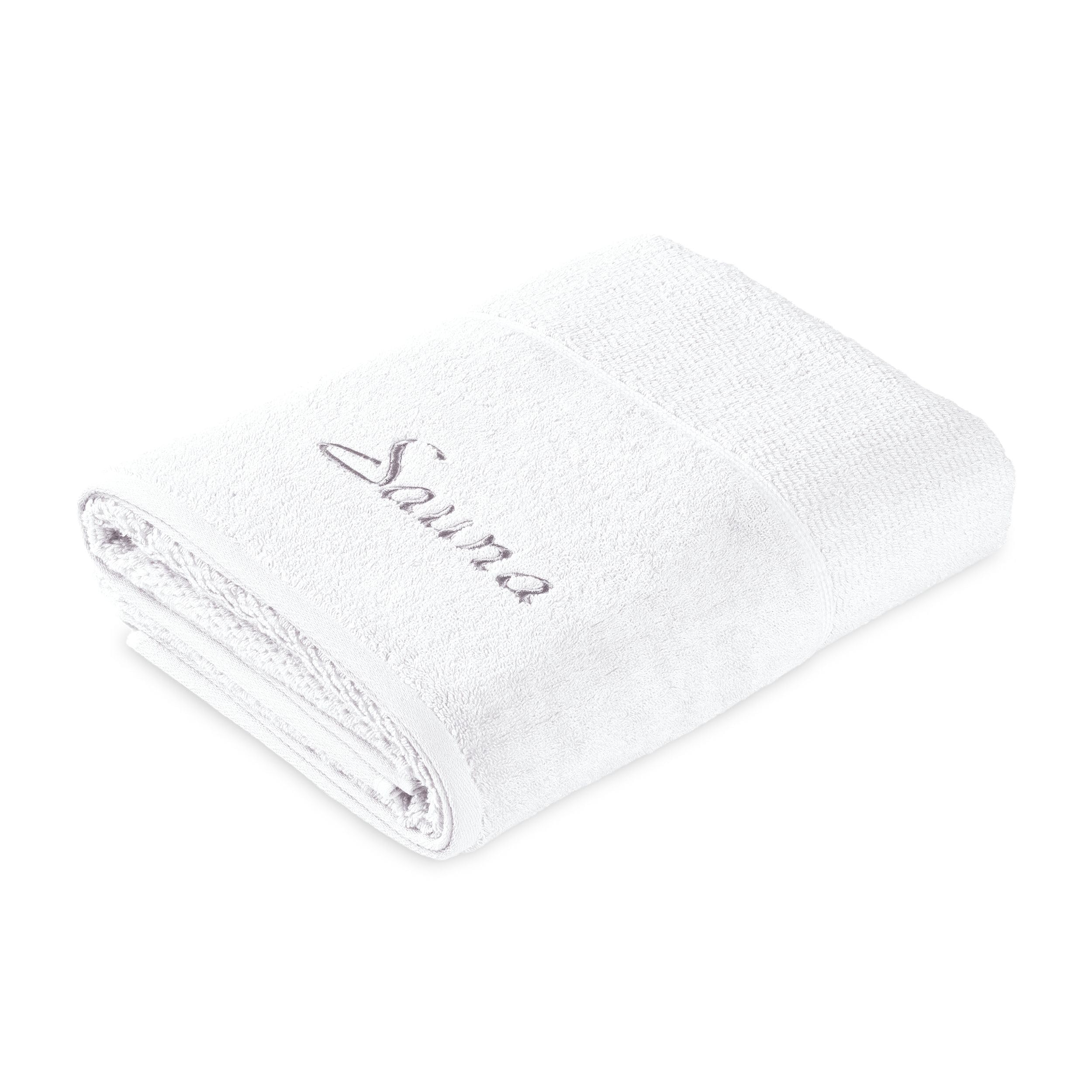 Frottana Pearl sauna towel 80 x 200 cm, 100% cotton, weiß — image 1