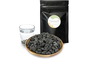 Karelian Heritage Raw Shungite Stones for Making Healthy Shungite Water 2 lb | Water Purification Filtering Authentic Shungite Rock | Alkaline Drinking Mineral Stone | Natural Organic Fertilizer SW08