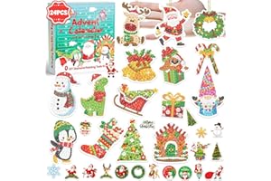 74PCS Diamond Painting Advent Calendar 2025 YOMESTE 24pcs Christmas Diamond Art, Xmas Countdown Calendar DIY Jewelry Making K