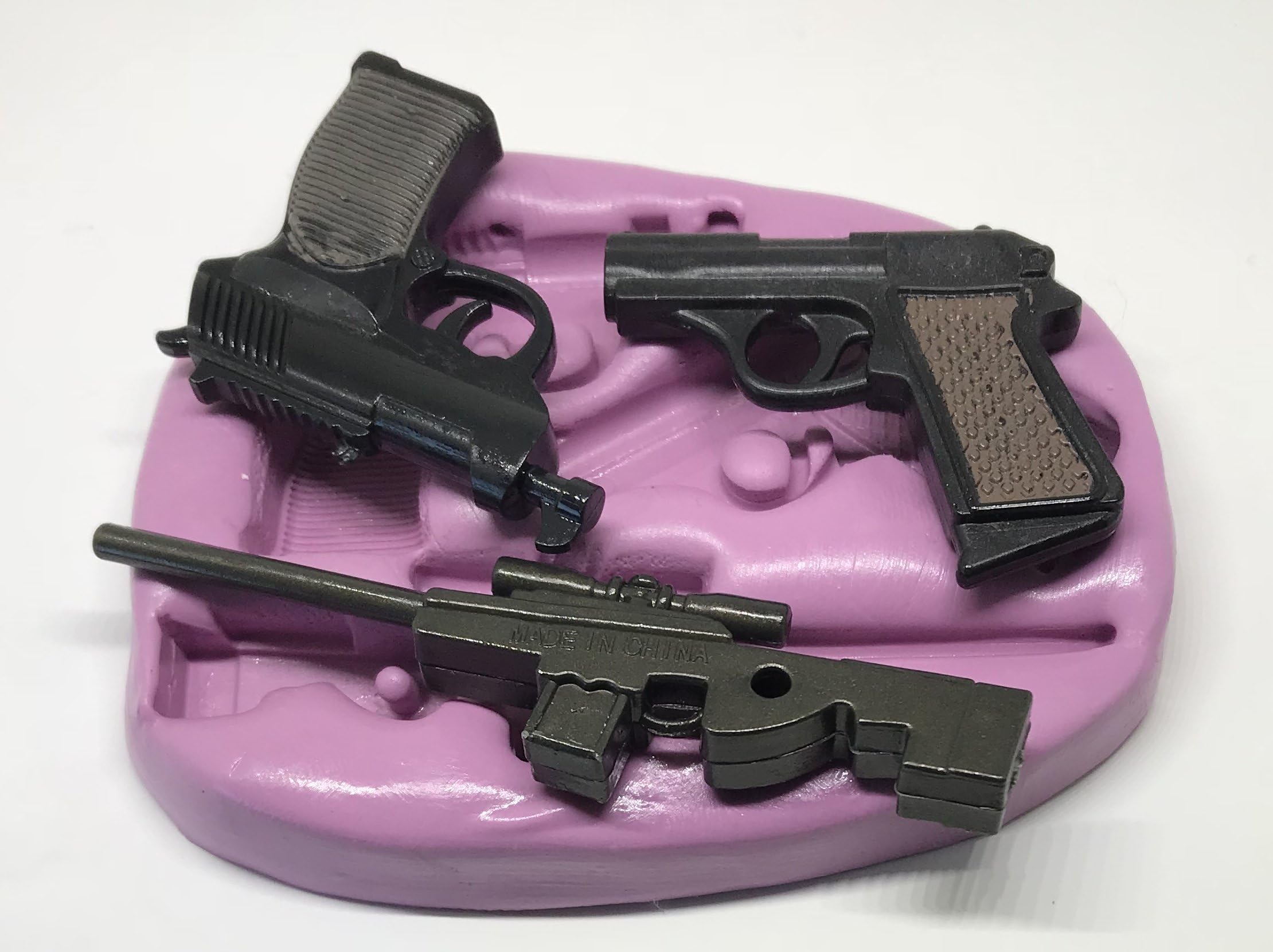 Guns rifle silicone mould.topper cupcake .baking.sugarpaste