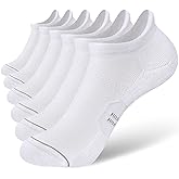 CS CELERSPORT 6 Pack Women's Ankle Running Socks Cushioned Low Cut Tab Athletic Socks