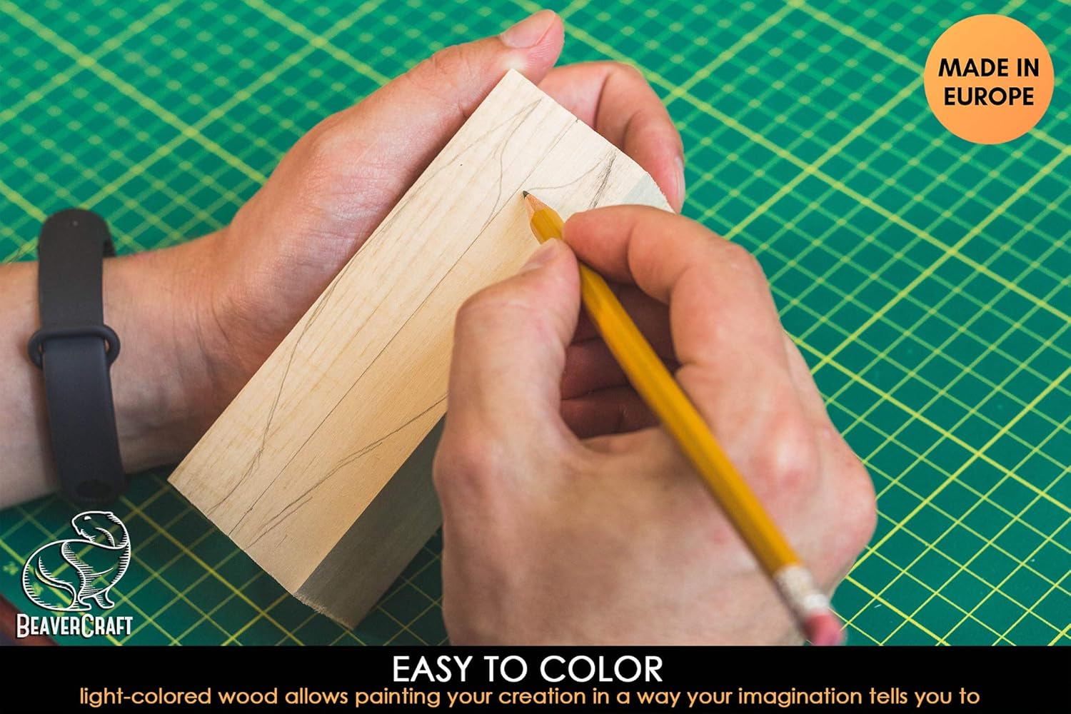 BeaverCraft Comfort Bird DIY Complete Starter Whittling Knife Kit for