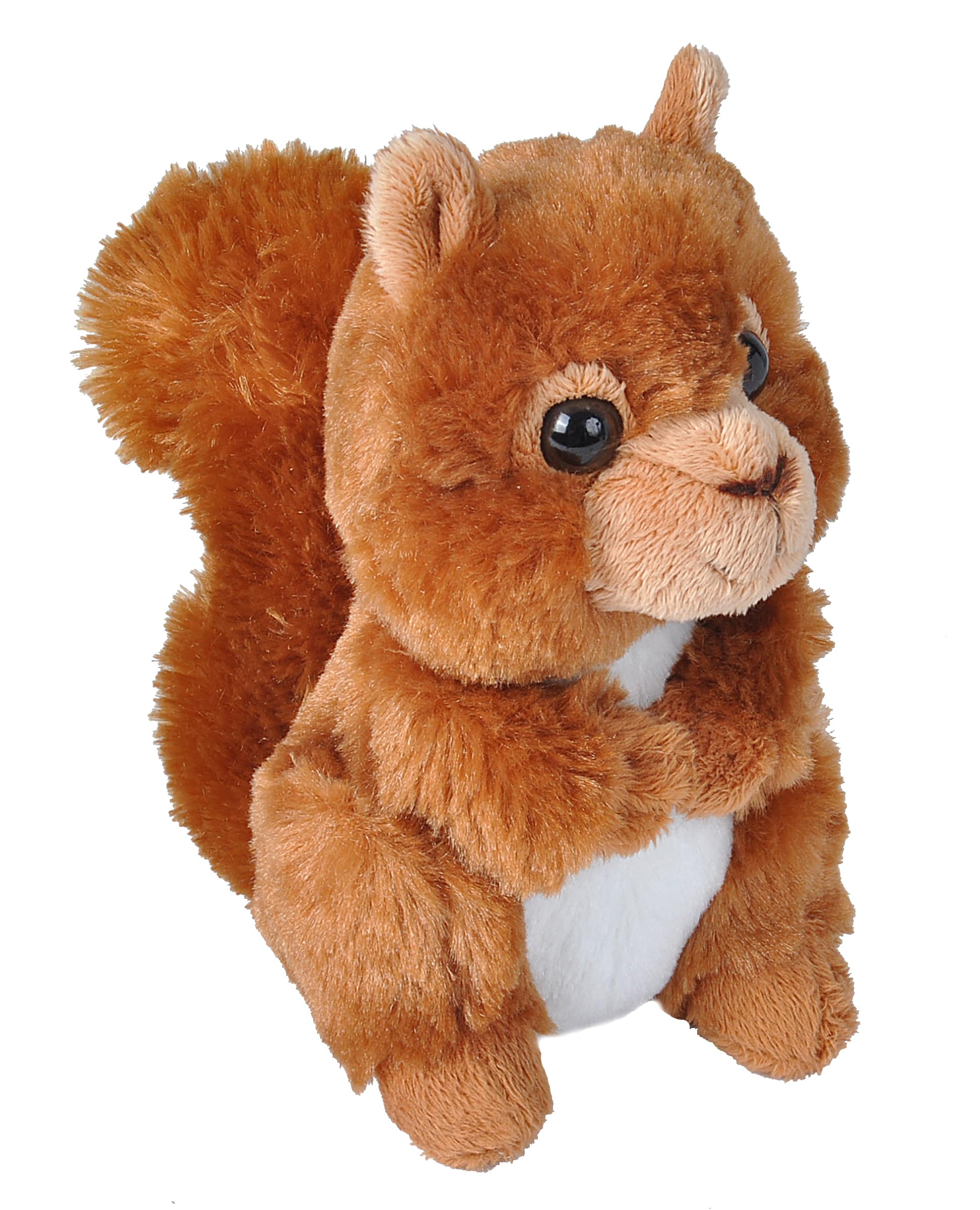 Wild Republic Hug'ems Soft Toy, Gifts for Kids, Red Squirrel Cuddly Toy 18cm