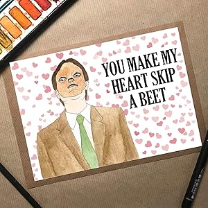 Skip a Beet Dwight, Dwight Birthday Card, The Office Birthday Card, Funny Anniversary Card, Wife Birthday Card