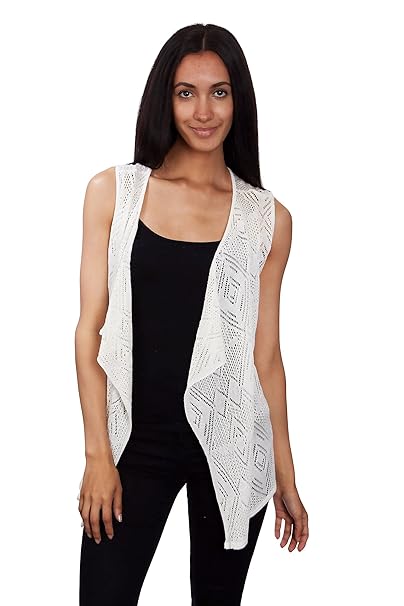Knit Minded Women S Diamond Pattern Sleeveless Cardigan Top See More Sizes Knit Minded Women S Diamond Pattern Sleeveless Cardigan Top See More Sizes