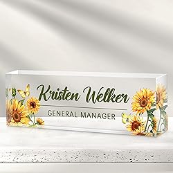 Custom Office Name Plate for Desk - Desk Name Plate