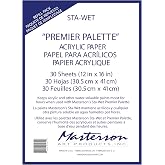 Masterson Sta-Wet Premier Palette Acrylic Paper Refill 30 Sheets