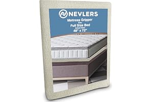 Nevlers Full Size 48" x 72" Slip Resistant Mattress Pad | Prevents Mattress & Topper from Slipping & Sliding | Strong & Durable Gripper Pad | Multi-Purpose & Customizable…