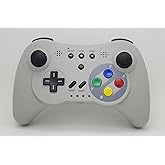 NEXiLUX Wireless Classic Pro Controller Gamepad Compatible with Nintendo Wii U, Gray