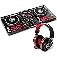 DJ Controller Bundle - 2 Deck DJ Set with DJ Mixer, Audio Interface, Capacitive Jog Wheels, FX and DJ Headphones - Numark Mixtrack Pro FX and HF175