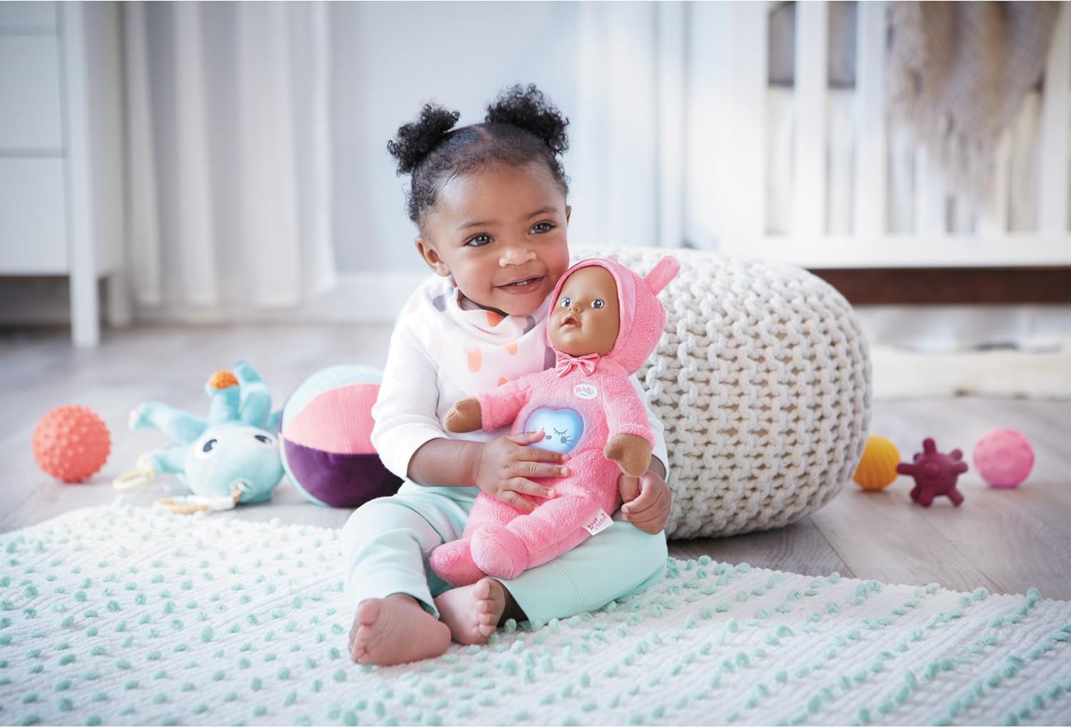 baby born goodnight lullaby brown eyes realistic baby doll