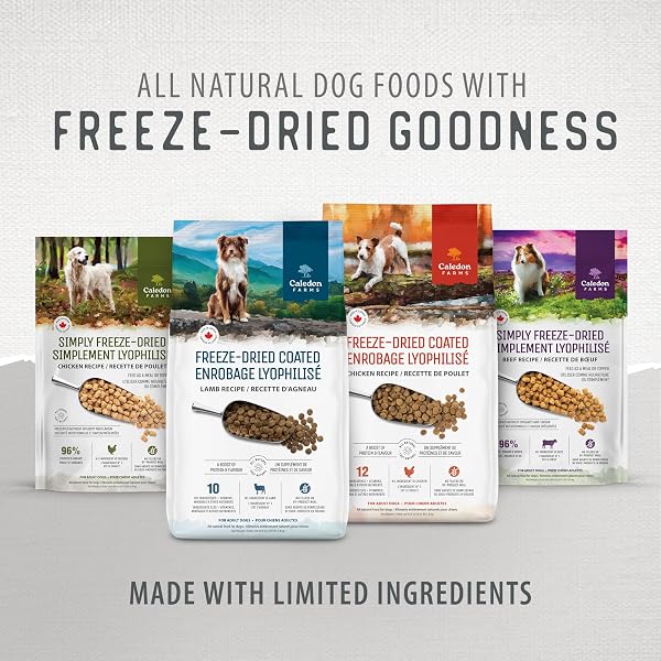 CALEDON FARMS FREEZE-DRIED COATED CHICKEN RECIPE PREMIUM DRY DOG FOOD 3.9LB