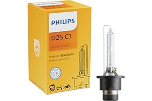Philips Automotive Lighting D2S Authentic Xenon HID Headlight Bulb with 4200K Intense White Light, Fits Select High Beam and Low Beam Positions, 1 Pack