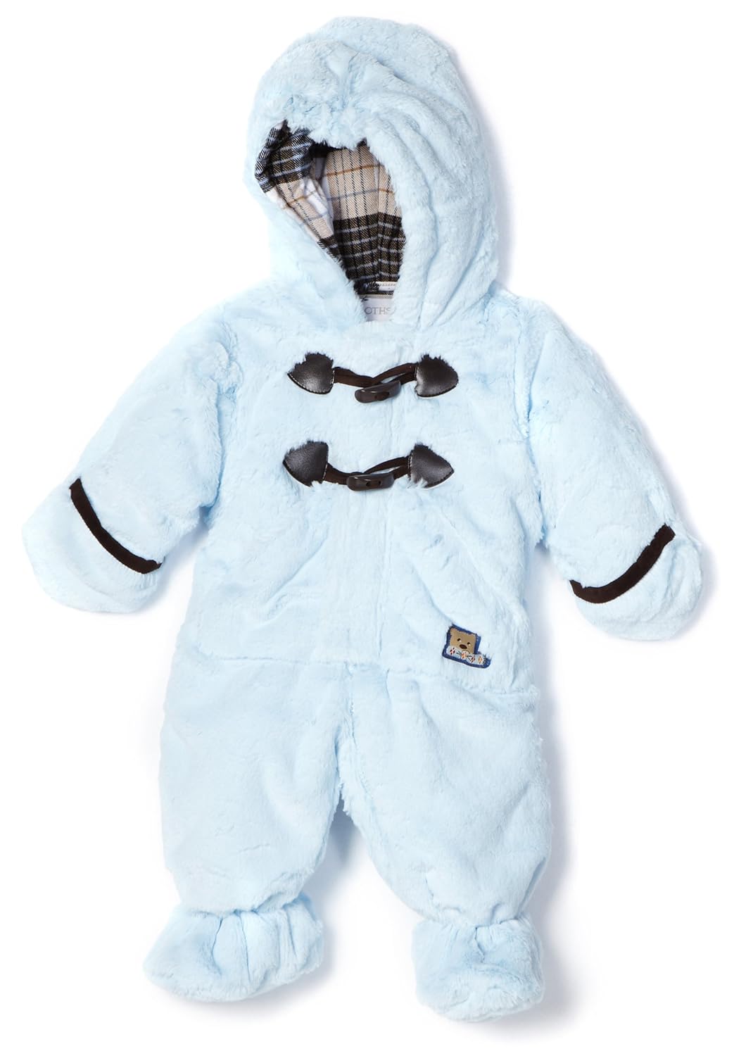 Rothschild Babyboys Newborn Plush Snowsuit, Blue, 69 Months Infant And Toddler