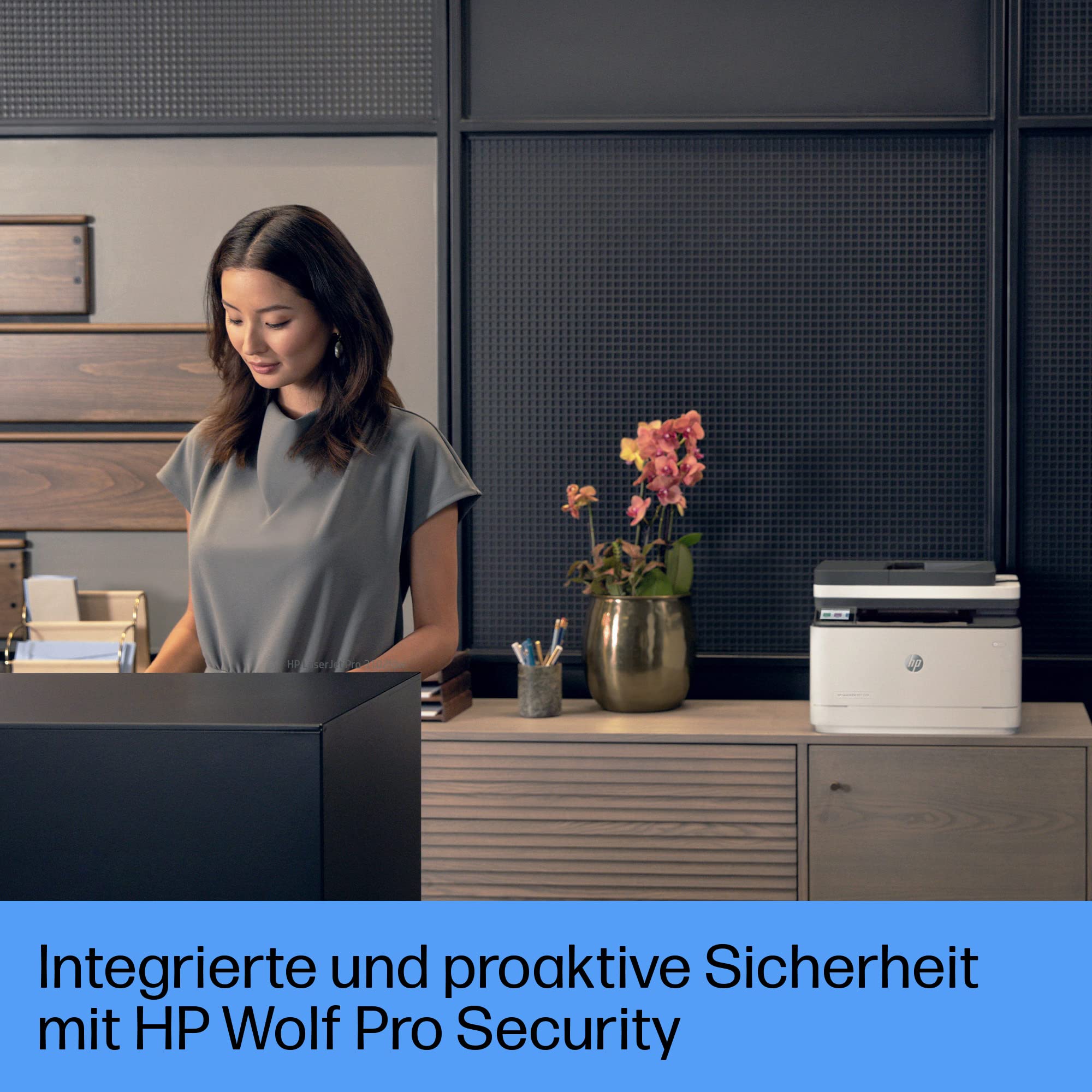 HP LaserJet Pro MFP 3102fdw Multifunktions-Laserdrucker, Automatischer Duplex, Hohe Druckgeschwindigkeiten, WLAN, Ethernet, USB Hi-Speed, Fax, Smart App, Wolf Pro Security 7