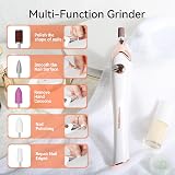 TOUCHBeauty 5 in 1 Nail Drill Kit with UV Dryer Gold Battery Powered view 2